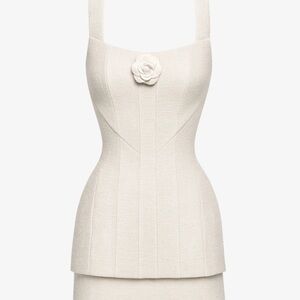 Chic Cream Women's Shapewear Dress
